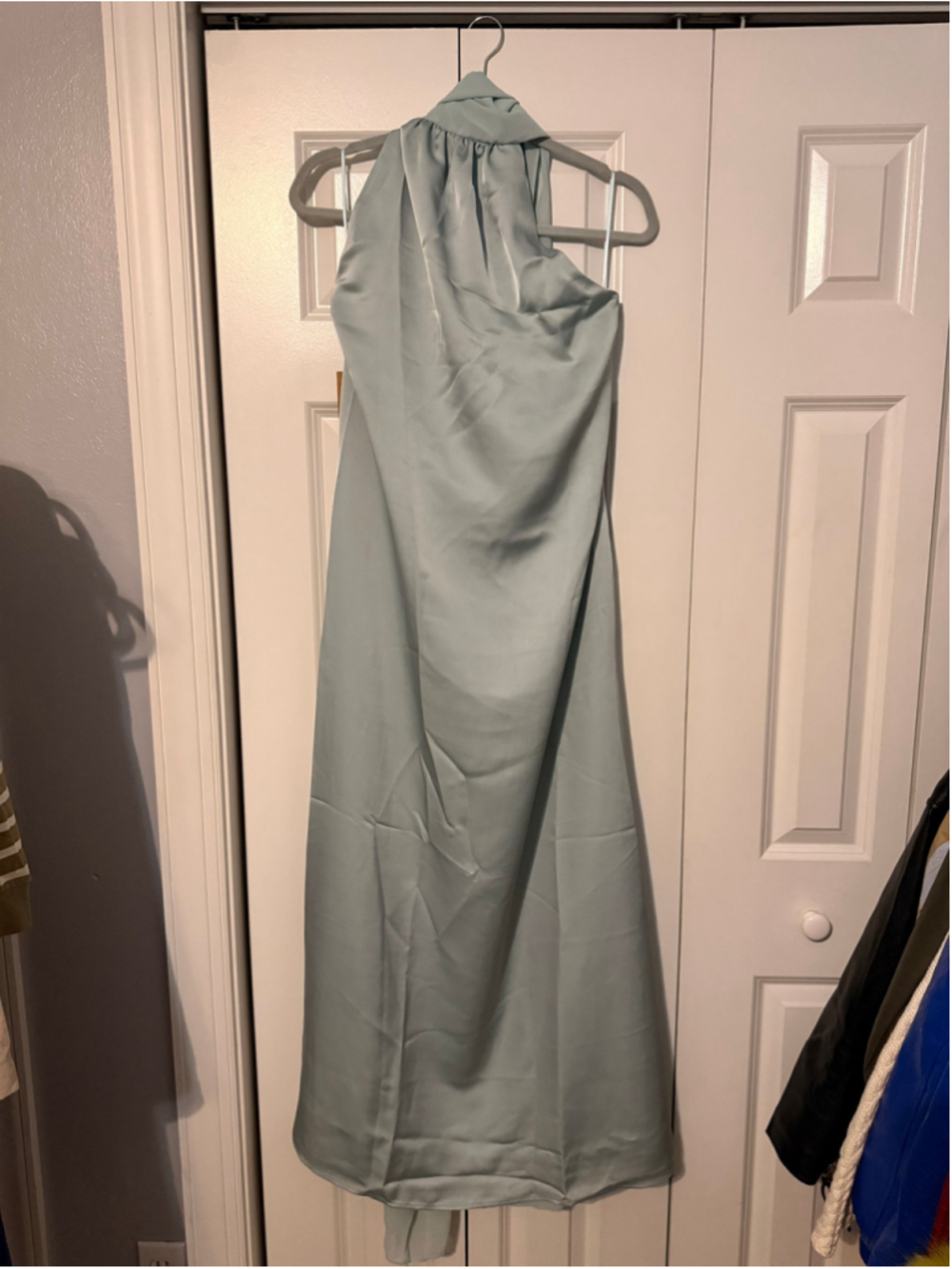 Women's o.p.t Alessia Dress Maxi Dress Size M Light Blue Halter Neck - Picture 5 of 8